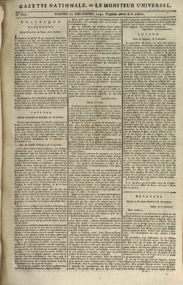 Gazette nationale, ou le moniteur universel (Le moniteur universel) Samstag 31. Dezember 1791