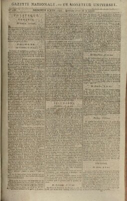 Gazette nationale, ou le moniteur universel (Le moniteur universel) Mittwoch 6. Juni 1792