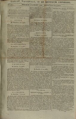 Gazette nationale, ou le moniteur universel (Le moniteur universel) Mittwoch 25. Juli 1792