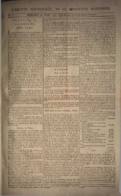 Gazette nationale, ou le moniteur universel (Le moniteur universel) Mittwoch 20. März 1793