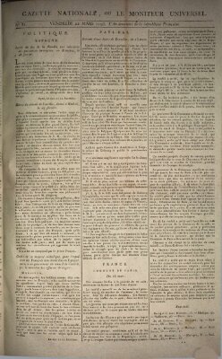 Gazette nationale, ou le moniteur universel (Le moniteur universel) Freitag 22. März 1793