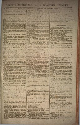 Gazette nationale, ou le moniteur universel (Le moniteur universel) Donnerstag 27. Juni 1793