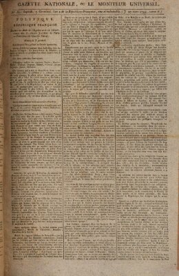 Gazette nationale, ou le moniteur universel (Le moniteur universel) Donnerstag 27. März 1794