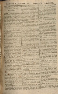 Gazette nationale, ou le moniteur universel (Le moniteur universel) Samstag 19. Juli 1794