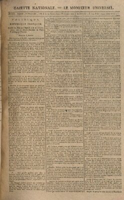 Gazette nationale, ou le moniteur universel (Le moniteur universel) Sonntag 24. August 1794