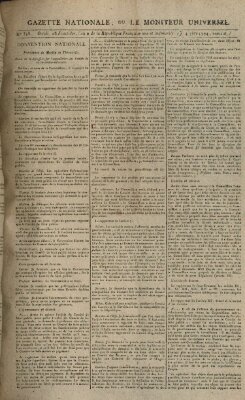 Gazette nationale, ou le moniteur universel (Le moniteur universel) Donnerstag 4. September 1794