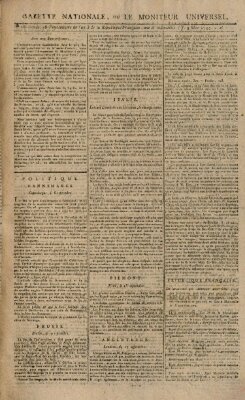 Gazette nationale, ou le moniteur universel (Le moniteur universel) Donnerstag 9. Oktober 1794