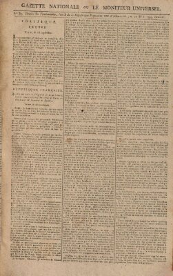 Gazette nationale, ou le moniteur universel (Le moniteur universel) Dienstag 21. Oktober 1794