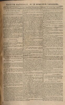 Gazette nationale, ou le moniteur universel (Le moniteur universel) Sonntag 14. Dezember 1794