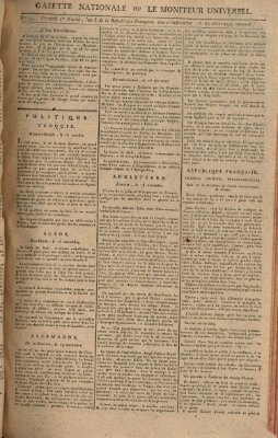 Gazette nationale, ou le moniteur universel (Le moniteur universel) Sonntag 21. Dezember 1794
