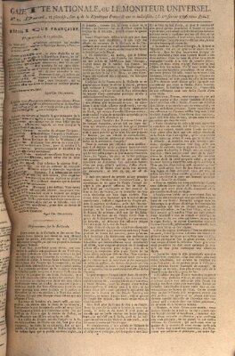 Gazette nationale, ou le moniteur universel (Le moniteur universel) Montag 1. Februar 1796