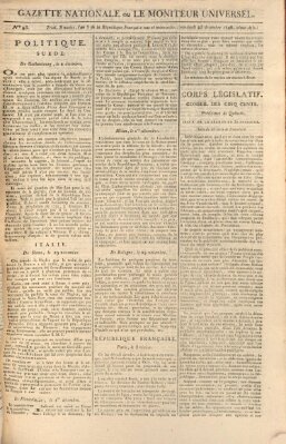 Gazette nationale, ou le moniteur universel (Le moniteur universel) Freitag 23. Dezember 1796