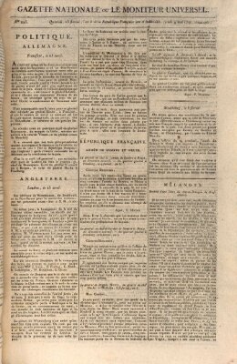 Gazette nationale, ou le moniteur universel (Le moniteur universel) Donnerstag 4. Mai 1797