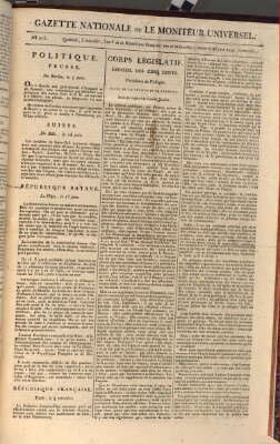 Gazette nationale, ou le moniteur universel (Le moniteur universel) Freitag 23. Juni 1797