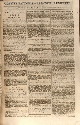Gazette nationale, ou le moniteur universel (Le moniteur universel) Donnerstag 14. September 1797