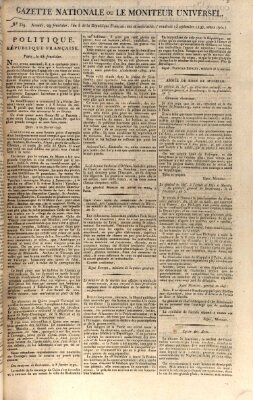 Gazette nationale, ou le moniteur universel (Le moniteur universel) Freitag 15. September 1797