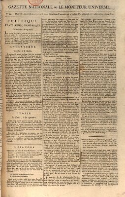 Gazette nationale, ou le moniteur universel (Le moniteur universel) Sonntag 15. Oktober 1797
