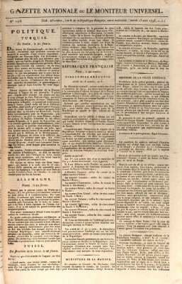 Gazette nationale, ou le moniteur universel (Le moniteur universel) Dienstag 13. März 1798