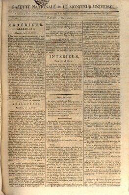 Gazette nationale, ou le moniteur universel (Le moniteur universel) Dienstag 4. März 1806