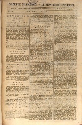 Gazette nationale, ou le moniteur universel (Le moniteur universel) Sonntag 4. Mai 1806
