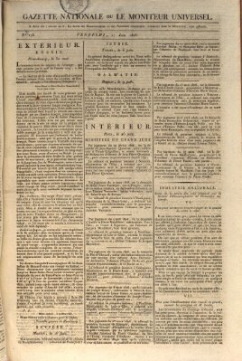 Gazette nationale, ou le moniteur universel (Le moniteur universel) Freitag 27. Juni 1806