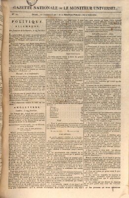 Gazette nationale, ou le moniteur universel (Le moniteur universel) Montag 1. Oktober 1798