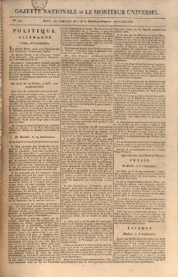 Gazette nationale, ou le moniteur universel (Le moniteur universel) Samstag 13. Oktober 1798