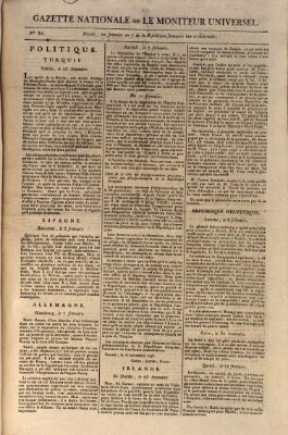 Gazette nationale, ou le moniteur universel (Le moniteur universel) Montag 10. Dezember 1798