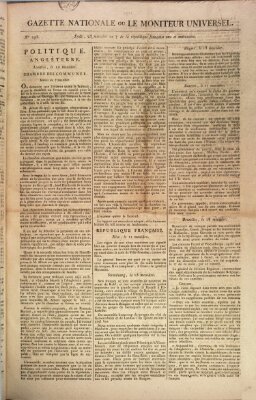 Gazette nationale, ou le moniteur universel (Le moniteur universel) Donnerstag 11. Juli 1799