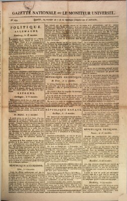 Gazette nationale, ou le moniteur universel (Le moniteur universel) Freitag 12. Juli 1799