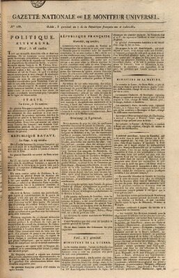 Gazette nationale, ou le moniteur universel (Le moniteur universel) Donnerstag 28. März 1799