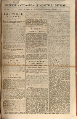 Gazette nationale, ou le moniteur universel (Le moniteur universel) Montag 15. April 1799