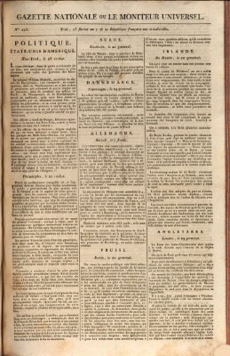 Gazette nationale, ou le moniteur universel (Le moniteur universel) Donnerstag 2. Mai 1799