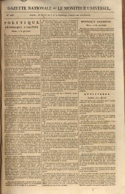 Gazette nationale, ou le moniteur universel (Le moniteur universel) Sonntag 5. Mai 1799
