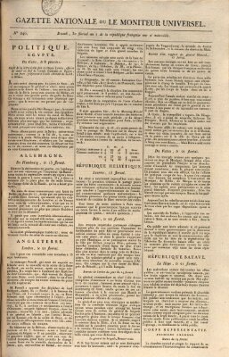 Gazette nationale, ou le moniteur universel (Le moniteur universel) Sonntag 19. Mai 1799