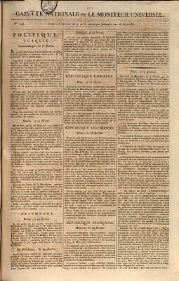 Gazette nationale, ou le moniteur universel (Le moniteur universel) Montag 27. Mai 1799