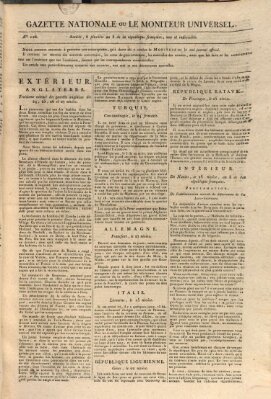 Gazette nationale, ou le moniteur universel (Le moniteur universel) Sonntag 26. Januar 1800