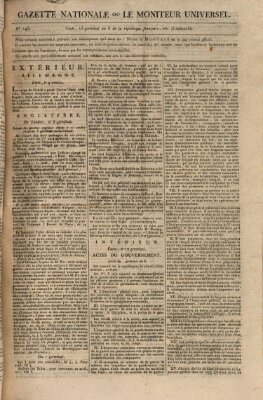 Gazette nationale, ou le moniteur universel (Le moniteur universel) Donnerstag 3. April 1800