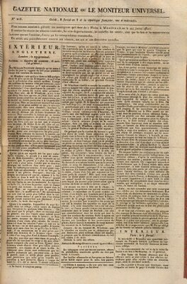 Gazette nationale, ou le moniteur universel (Le moniteur universel) Montag 28. April 1800