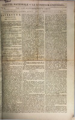 Gazette nationale, ou le moniteur universel (Le moniteur universel) Samstag 28. Februar 1801