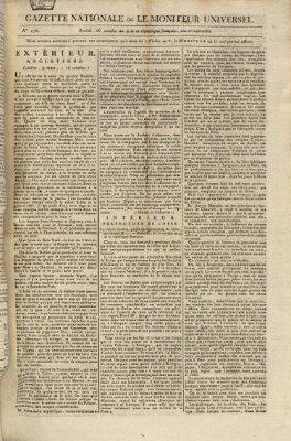 Gazette nationale, ou le moniteur universel (Le moniteur universel) Dienstag 17. März 1801