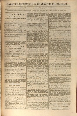 Gazette nationale, ou le moniteur universel (Le moniteur universel) Freitag 3. April 1801