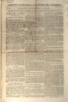 Gazette nationale, ou le moniteur universel (Le moniteur universel) Sonntag 21. Juni 1801
