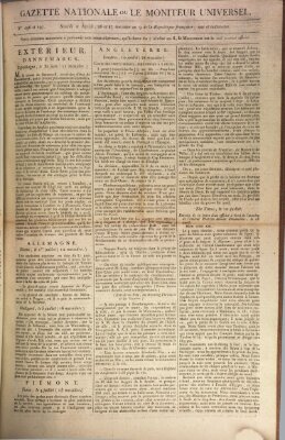Gazette nationale, ou le moniteur universel (Le moniteur universel) Mittwoch 15. Juli 1801