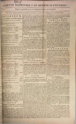 Gazette nationale, ou le moniteur universel (Le moniteur universel) Freitag 2. Oktober 1801