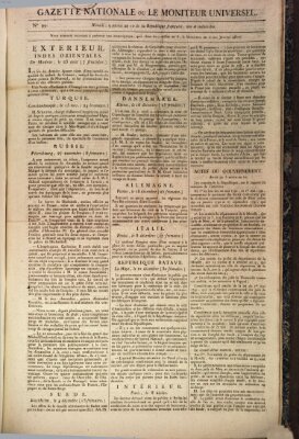 Gazette nationale, ou le moniteur universel (Le moniteur universel) Mittwoch 30. Dezember 1801