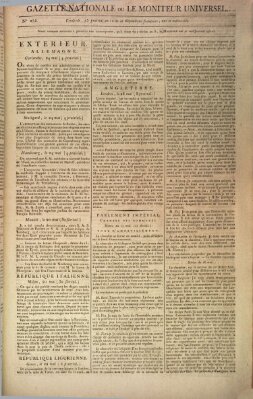 Gazette nationale, ou le moniteur universel (Le moniteur universel) Freitag 4. Juni 1802