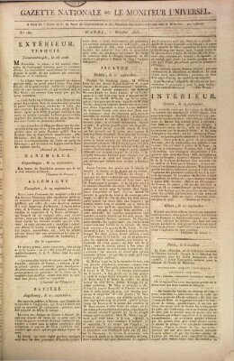 Gazette nationale, ou le moniteur universel (Le moniteur universel) Dienstag 7. Oktober 1806