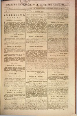 Gazette nationale, ou le moniteur universel (Le moniteur universel) Samstag 13. Dezember 1806