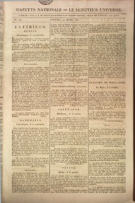 Gazette nationale, ou le moniteur universel (Le moniteur universel) Montag 19. Oktober 1807